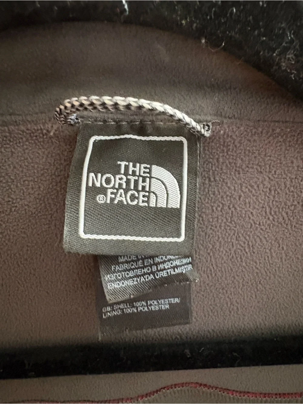 The North Face Men’s Red Fleece Jacket - Full Zip Large